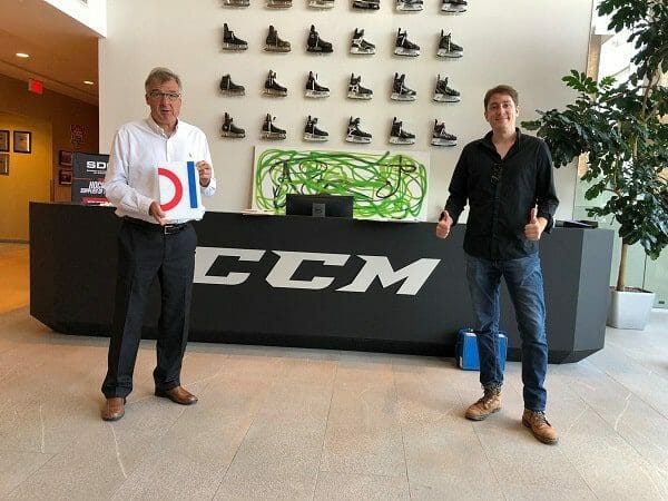 Glice representative at CCM headquarters during the Glice and CCM partnership visit