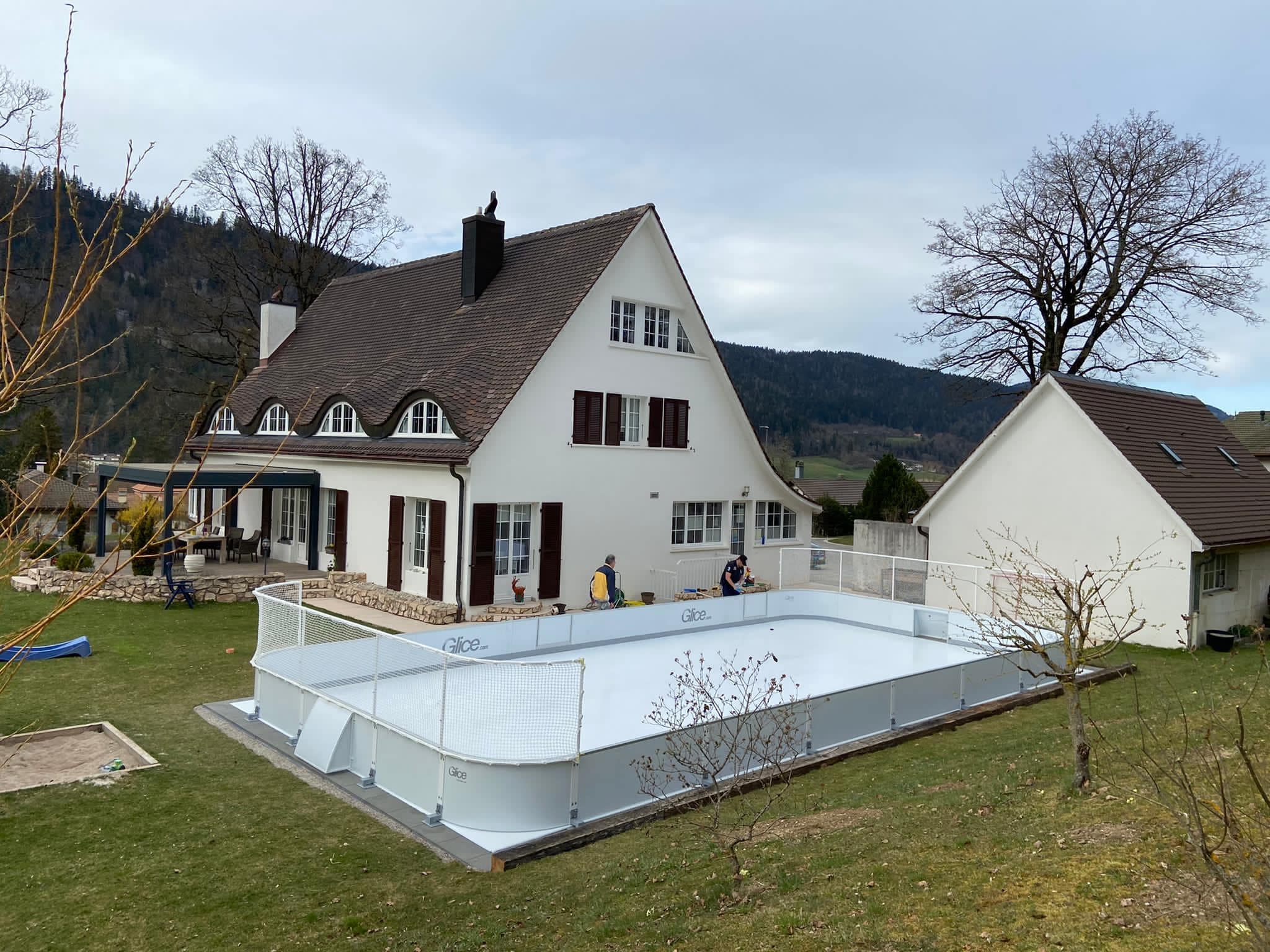 Backyard ice rink