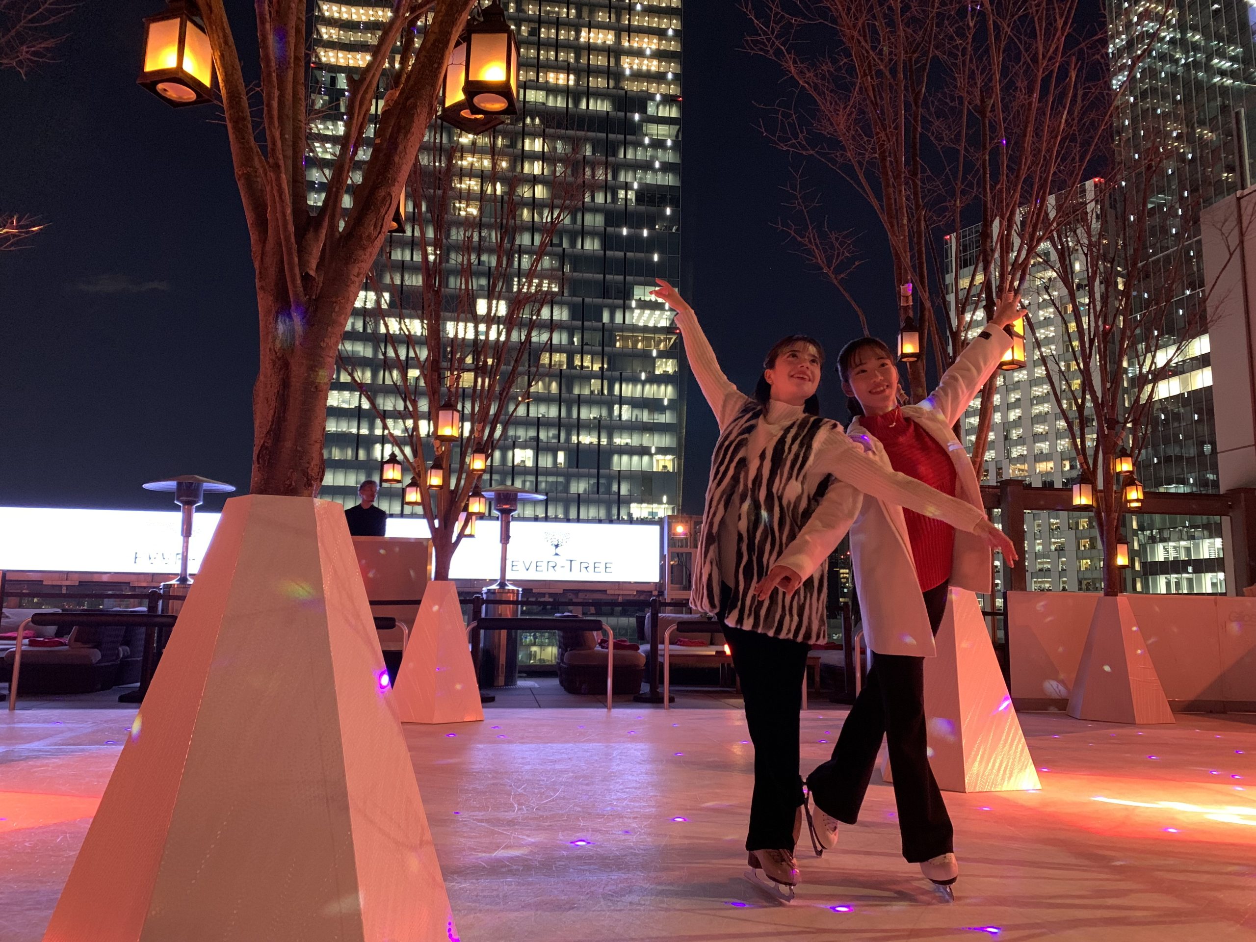 Ice Skating Among the Stars atop Tokyo Skyscraper